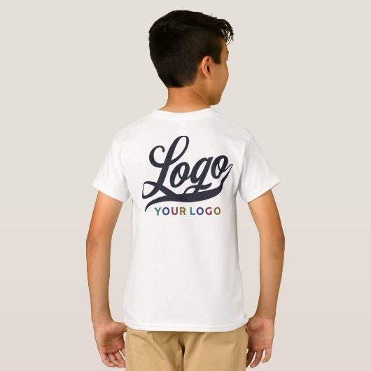 White Company Logo Swag Business Kinder Boys T-shirt (Achterkant volledig)
