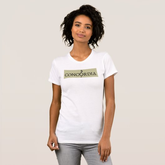 White Concordia T-shirt (Voorkant volledig)