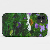 White Cone flower, paarse bloemen en moth Case-Mate iPhone Case (Achterkant (horizontaal))