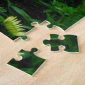 White Cone flower, paarse bloemen en moth Legpuzzel (Zijkant)