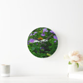 White Cone flower, paarse bloemen en moth Ronde Klok (Huis)