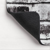 White Contrast Industrial Rustic Brick Texture Muismat (Hoek)