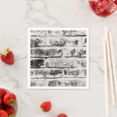 White Contrast Industrial Rustic Brick Texture Servet (Insitu)