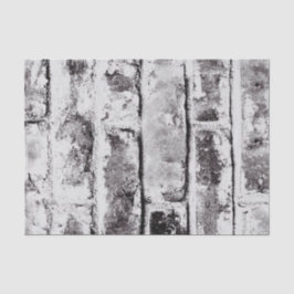 White Contrast Industrial Rustic Brick Texture Tissuepapier