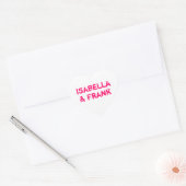 White Conversation Heart Hart Sticker (Envelop)