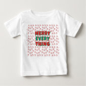White cool T-shirt with santa (Voorkant)
