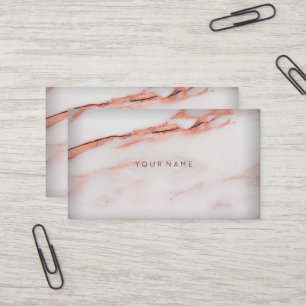 White Copper Roos Marble Vip Abstract Minimale Vip Visitekaartje