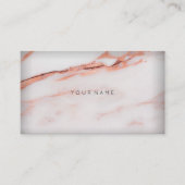 White Copper Roos Marble Vip Abstract Minimale Vip Visitekaartje (Voorkant)