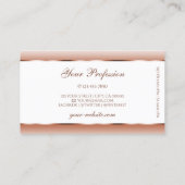 White Coral Shimmery Gradient met Ovaal Lijst Visitekaartje (Achterkant)