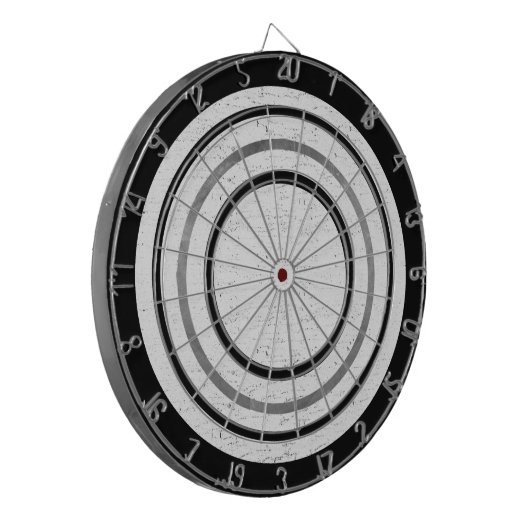 White Cork Regulation Dart Board Dartbord (Voorkant Links)