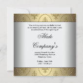 White Corporate Business Grand Opening Party Kaart (Achterkant)