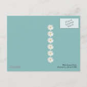 White Cosmos Flower Briefkaart (Achterkant)