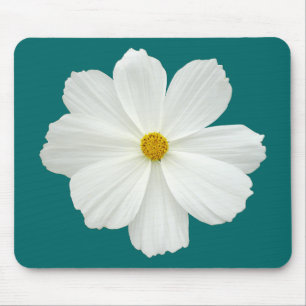 White Cosmos Flower Muismat