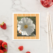 White Cosmos Flower Servet (Insitu)