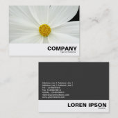 White Cosmos Flower Visitekaartje (Voorkant / Achterkant)