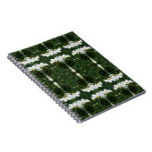 White Cosmos Flowers Abstract Art Notitieboek (Rechterzijde)