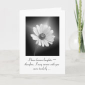 White Cosmos Glow Sympathie Kaart (Voorkant)