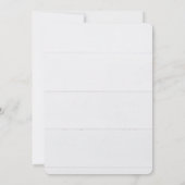 White Cosmos on Wood 30th Jubileum Party Kaart (Achterkant)