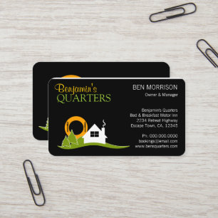 White Cottage Zwart Bed and Breakfast B&B Visitekaartje