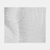 White cotton texture fabric fleece deken (Voorkant (Horizontaal))