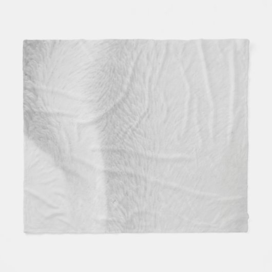 White cotton texture fabric fleece deken (Voorkant (Horizontaal))