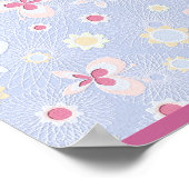 White Country Bunny Nursery Poster (Hoek)