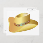 White Cowboy Pet Briefkaart (Voorkant / Achterkant)