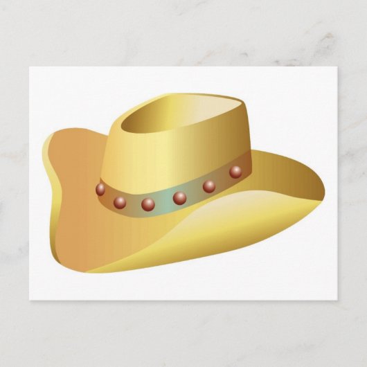 White Cowboy Pet Briefkaart (Voorkant)