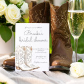 White Cowgirl Western Vrijgezellenfeest Kaart