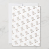 White Cowgirl Western Vrijgezellenfeest Kaart (Achterkant)