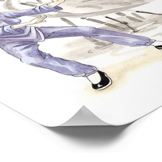 White Crane Kung Fu Poster (Hoek)