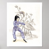 White Crane Kung Fu Poster (Voorkant)