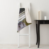 White Crane sherpa blanket Deken (In situ)