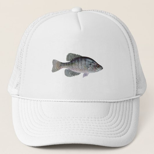 White Crappie Trucker Pet (Voorkant)