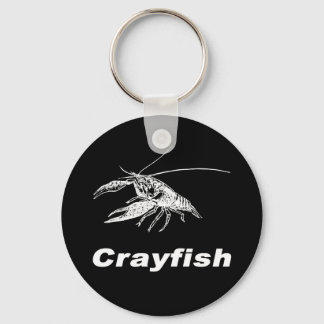 white crawfish (Black scenery) Sleutelhanger