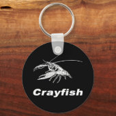 white crawfish (Black scenery) Sleutelhanger (Voorkant)