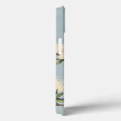 White Cream Azalea Flowers Monogram Case-Mate iPhone Case (Achterkant / Rechts)