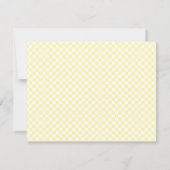 White Cream en kleine check Notitiekaartje (Achterkant)