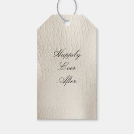 White Cream Faux Leather Wedding Cadeaulabel