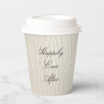 White Cream Faux Leather Wedding