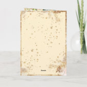 White Cream Gold Botanical Floral Wedding (Achterkant)