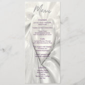 White Cream Heart Wedding Menu (Voorkant)