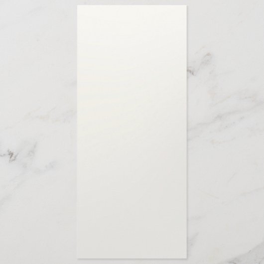 White Cream Heart Wedding Menu (Achterkant)