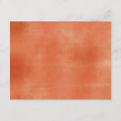 White Cream Pumpkin Rustic Floral Advice Kaart (Achterkant)