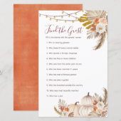 White Cream Pumpkin Rustic Zoek het gastspel (Voorkant / Achterkant)