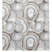 White Creams Neutral Agate Stone Douchegordijn (Voorkant)