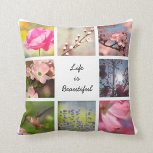 White Creëer Your Ewn Photo Collage Kussen