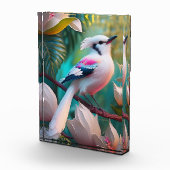 White Crested Blush Chested Fantasy Bird Fotoblokken (Rechts)