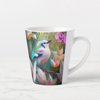 White Crested Blush Chested Fantasy Bird Latte Mok