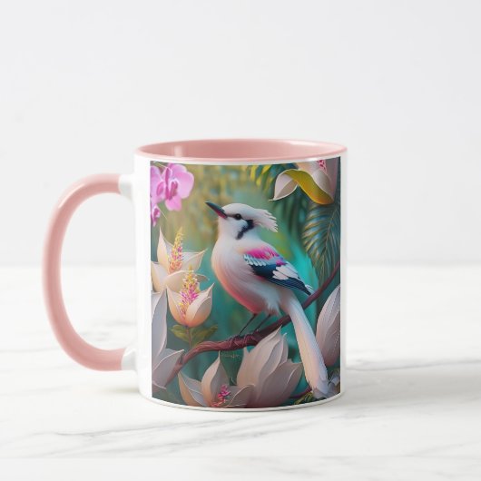 White Crested Blush Chested Fantasy Bird Mok (Links)